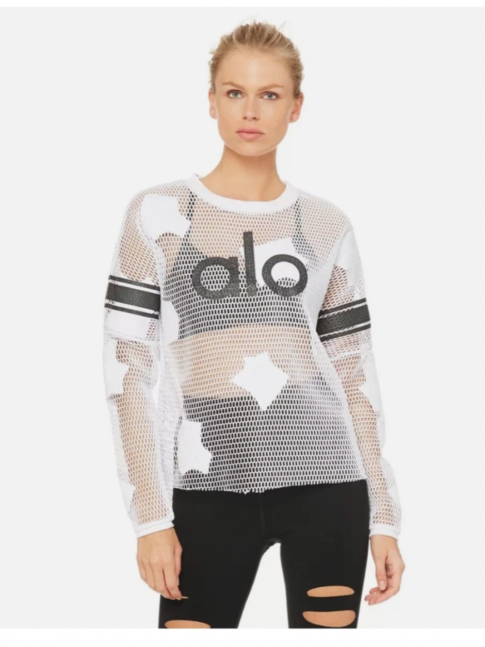 Alo Yoga Women's Yoga Jersey Long Sleeve Top Size M